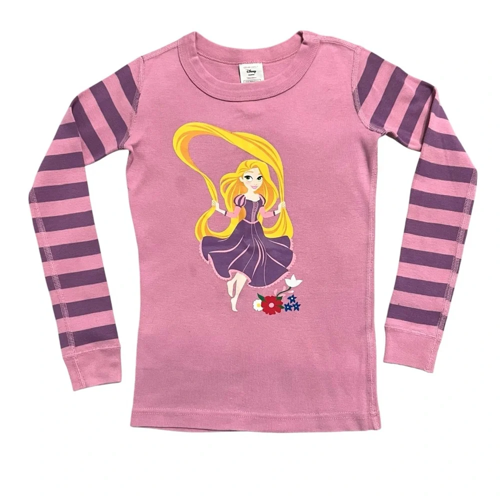 Hanna Andersson + Disney Sz 120 (6-7Y) Tangled Rapunzel Pajamas Set